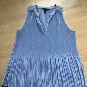 Banana Republic Light Blue Pleated Blouse